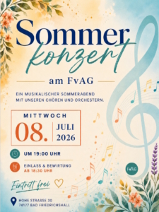 Plakat des Sommerkonzerts