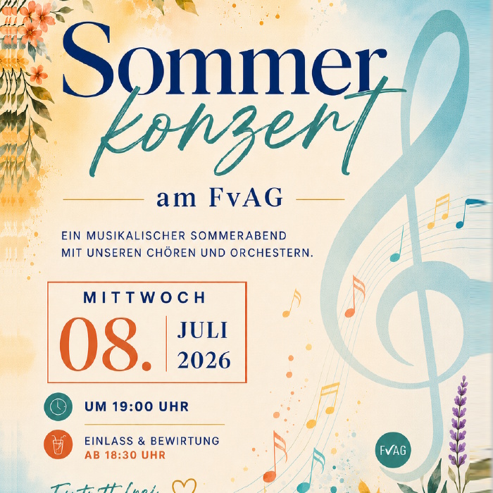 Plakat für das Sommerkonzert